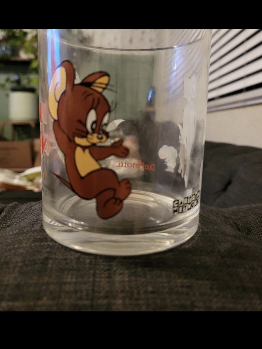 Tom and Jerry Brown Jerry Character Glass Tumbler